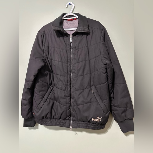 Medium Black Puma Puffer Jacket - Picture 3 of 4